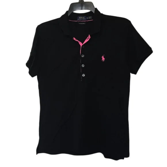 Polo Ralph Lauren Black The Skinny Polo Size XL - Picture 1 of 6